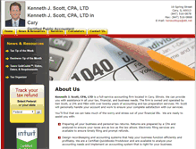 Tablet Screenshot of kenscottcpa.com